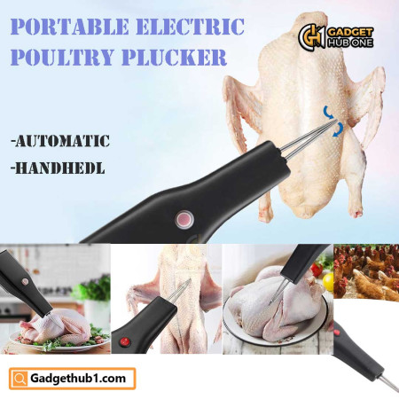 Electric Poultry Feather Plucker Handheld Chicken Plucker Full Automatic Duck Goose Feather Removing Machine AU Plug 100‑240V Plug
